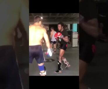 Luke Rockhold Goes Crazy During Sparring