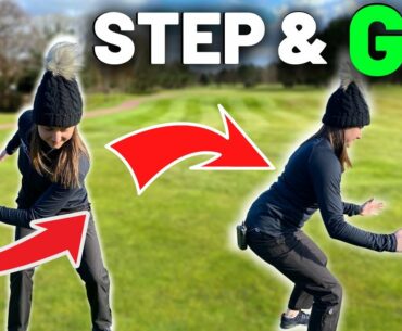 This Crazy Simple STEP DRILL will MAKE YOU HIT THROUGH THE GOLF BALL