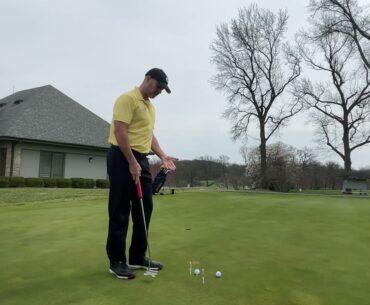 Quick putting tips. STRAIGHTEN OUT YOUR STROKE. Avoid out to in. #golfinstruction #golftips