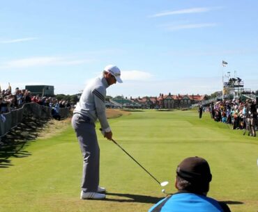 Sergio Garcia tees off - 18th Royal Lytham & St Anne's 2012 Open Championship