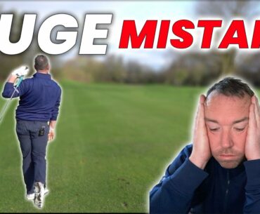 SCRATCH GOLFER MAKES A HUGE MISTAKE !!