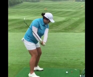 Shanshan Feng perfect shallowing slow motion. #golf, #golfswing, #golfshallowing, #alloverthegolf
