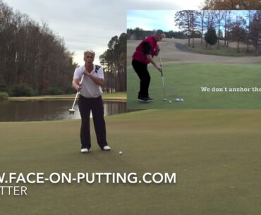 Basic setup for the side saddle putting stroke