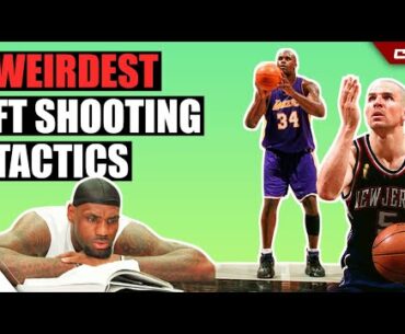WEIRDEST Free-Throw Shooting Tactics Ever | Clutch #Shorts