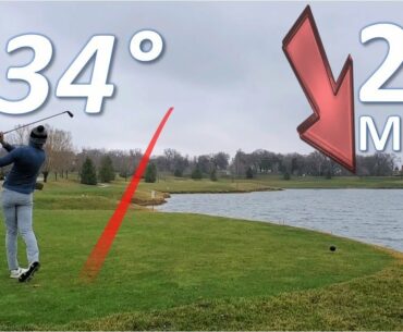 Crazy Golfing Conditions FULL 9 HOLES W/ SHOT TRACER