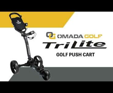 Trilite Golf Push Cart | Brought to you by OMADA GOLF | Lightweight. Compact. Unfolds in Seconds.