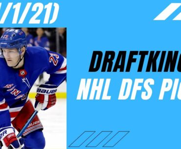 DRAFTKINGS NHL PICKS | THURSDAY APRIL 1ST PICKS | NHL DFS PICKS 4/1/2021
