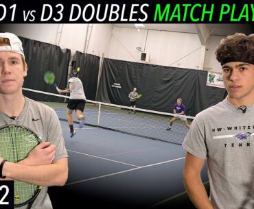 NCAA D1 vs D3 Men's Doubles Match Play - UW-Whitewater (Part 2)
