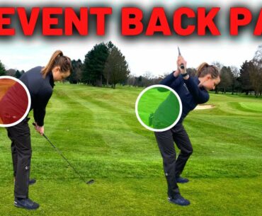 3 steps to PREVENT lower back pain in the golf swing!