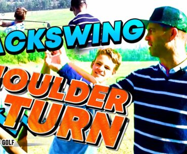 BACKSWING : SHOULDER Turn = DEEPER Distance