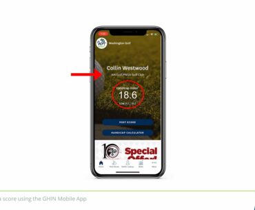 Posting a score using the GHIN Mobile App