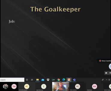 Kerry Coaching and Games Series 2 Webinar 3 Developing the Goalkeeper in Gaelic Football