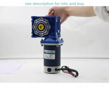Buying Guide 120w 12v 24v DC Worm Gear Reducer Motor NMRV40 DC Gearmotor RV40 Self-Gearing Single-l