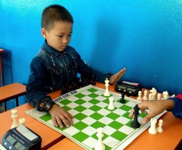 This Kid Love to check than mate when asked !! at First Inter School Rapid Chess Tournament-2019