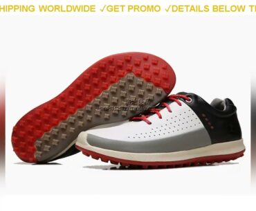 [Sale] $65.45 Origial Classic Men Golf Sport Shoes Genuine Leather Golf Sneakers Mens Breathable Go