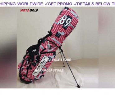 [Deal] $230 2021 NEW Flag printed canvas waterproof golf stand bag Golf Cart Bags Golf Stand Bag