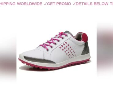 [Promo] $65.45 Women Genuine Leather Golf Shoes Brand Professional Golf Sport Sneakers Ladies Athle