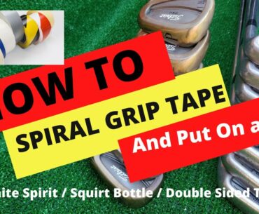 How To Regrip a Golf Club and How To Spiral Tape - Golf club gripping