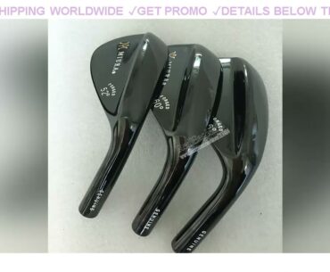 [Cheap] $61.75 NEW Golf heads Miura black Golf wedges head Set 52 54 56 60 loft Clubs head No shaft