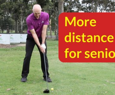 Best senior golf swing for distance