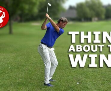How to play GOLF in WINDY conditions? Think about the wind!