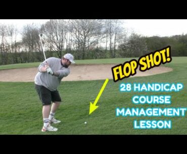 COURSE MANAGEMENT LESSON WITH 28 HANDICAPPER FT. AMAZING FLOP SHOT! | THE TOOLBOX | ALEX