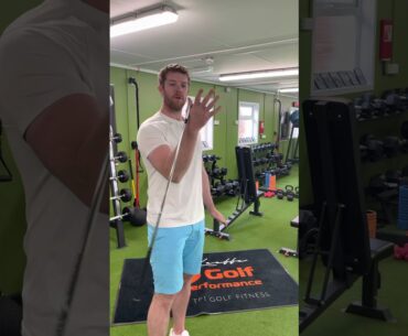 External rotation drill for golfers