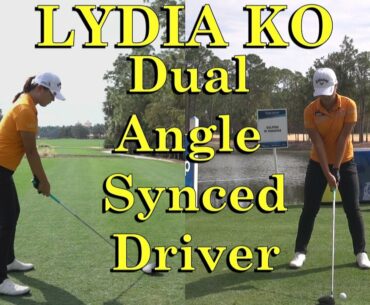 LYDIA KO DUAL ANGLE SLOW MOTION DRIVER GOLF SWING 17th HOLE TIBURON CME 1080 HD