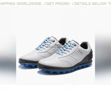 [Sale] $65.45 Genuine Leather Golf Shoes for Men Golf Sport Sneakers