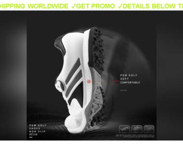 [Sale] $70.57 PGM Golf Shoes Mens Waterproof Breathable Sports Shoes With Rotating Golf Shoe Buckle