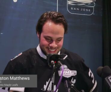Auston Matthews talks about Patrick Marleau