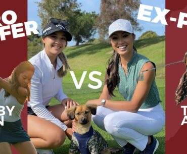 PRO VS EX-PRO GOLF CHALLENGE! ft. Gabby Then