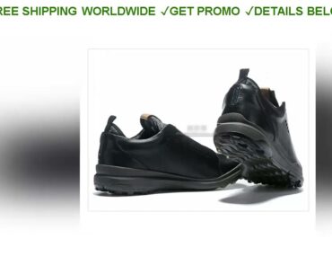 [Deal] $64.35 Men Golf Shoes High Quality Leather Golf Sneakers Size 39 45 White Black Walking Snea