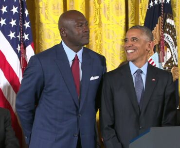 Michael Jordan Receives The Presidential Medal of Freedom