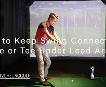 How to Keep Swing Connected - Keep a Glove or Tee Under Lead Armpit
