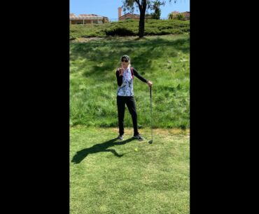 9.  Hole 3:  Relief on the left bank of the fairway