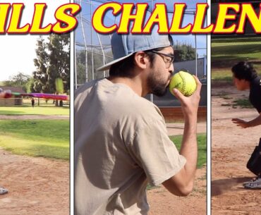 SOFTBALL CREW SKILLS CHALLENGE! | Kleschka Vlogs