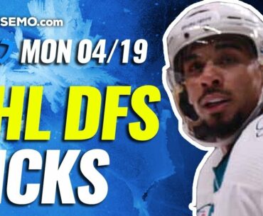 NHL DFS PICKS: DRAFTKINGS & FANDUEL DAILY FANTASY HOCKEY STRATEGY | TODAY MONDAY 4/19