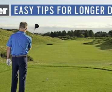 Two easy tips for longer golf drives