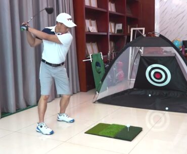PGM 3 in 1 Tri Turf Golf Practice Hitting Mat Indoor & Outdoor Portable Training Aids FG032