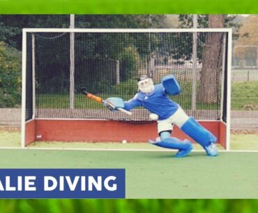 Field Hockey Goalkeeper Diving - Goalkeeper Technique | HockeyheroesTV