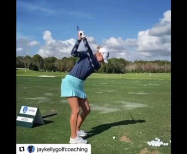 Jessica Korda slow motion golf swing motivation. #ladiesgolf #bestgolf #subforgolf #alloverthegolf