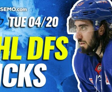 NHL DFS PICKS: DRAFTKINGS & FANDUEL DAILY FANTASY HOCKEY STRATEGY | TODAY TUESDDAY 4/20