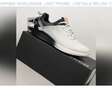 [Sale] $64.25 New High Quality Genuine Leather Golf Shoes Men Anti Slip Walking Shoes White Outdoor
