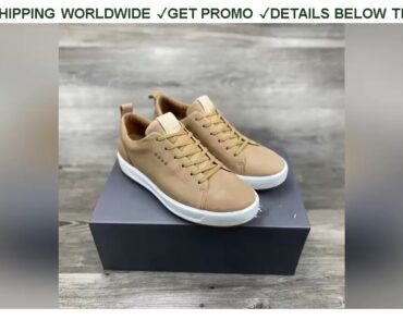 [Cheap] $64.25 New Professional Genuine Leather Golf Shoes Men White Brown High Quality Walking Sne