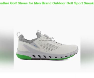 Genuine Leather Golf Shoes for Men Brand Outdoor Golf Sport Sneakers Classic Black White Golf Trai