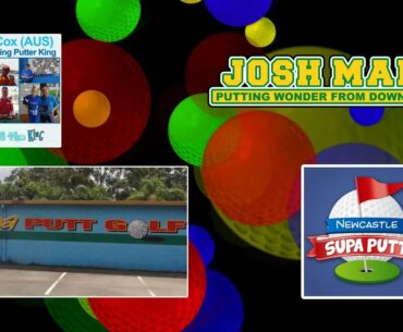 Putter King and The Putting Wonder from Down Under trick shot on hole 7 at Newcastle Supa Putt