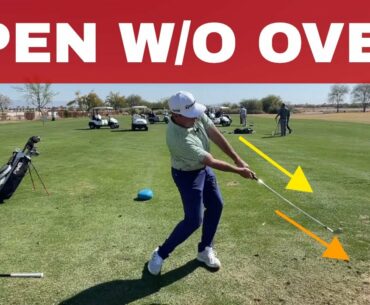 OPEN AT IMPACT w/o OVER the TOP, THE Hardest thing to achieve in the Golf Swing? w/ Milo Lines, PGA