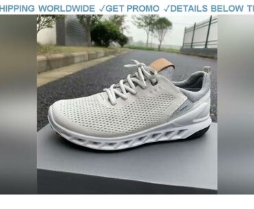 [Promo] $66.99 Genuine Leather Men Golf Shoes Brand Comfortable Golf Sport Sneakers Leather Golf Tr
