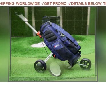 [Deal] $87.59 Professional Folding Golf Bag Trolley Travel Airport Baggage Check Carrier Cart Strol